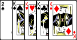 4 ofo a Kind Poker Hand